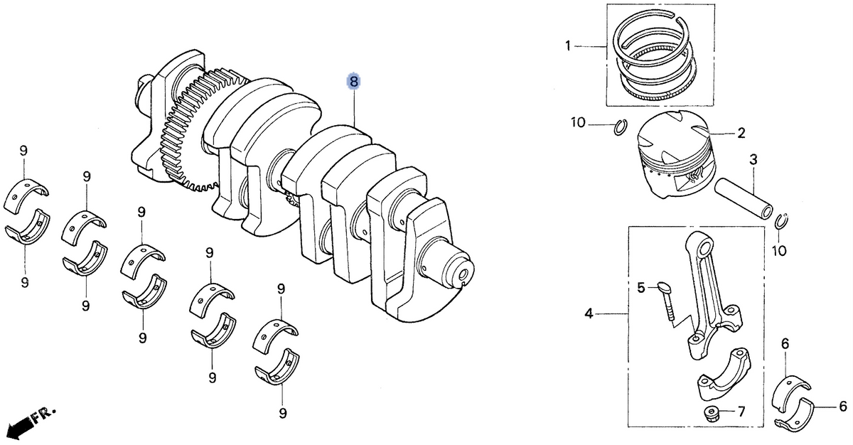 Honda OEM part 13300-MJ0-951