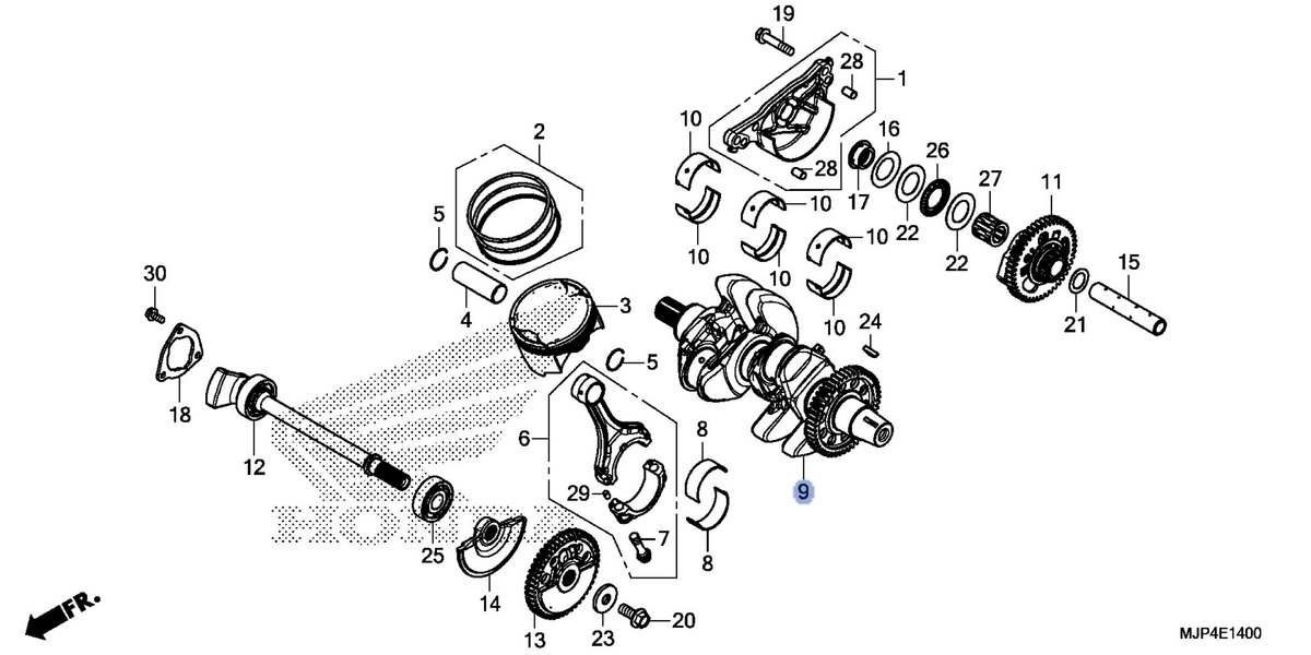 Honda OEM part 13300-MJP-G50