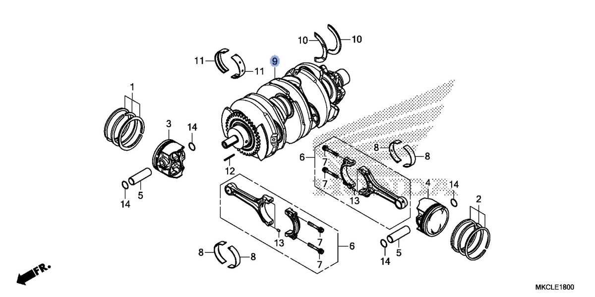 Honda OEM part 13300-MKC-A01