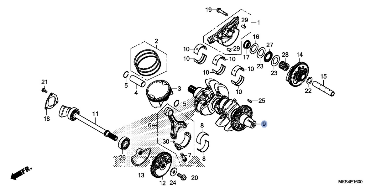 Honda OEM part 13300-MKS-E50