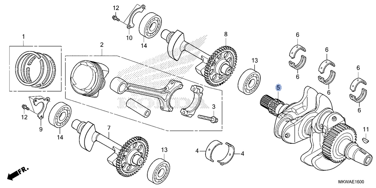 Honda OEM part 13300-MKT-D00