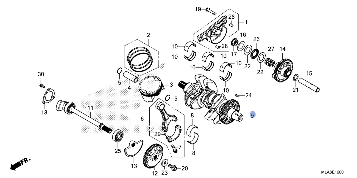 Honda OEM part 13300-MLN-E60