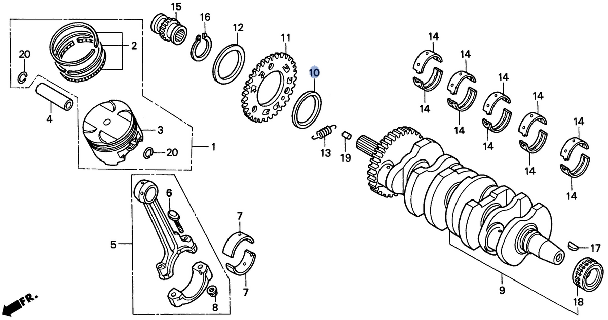 Honda OEM part 13302-MAS-000