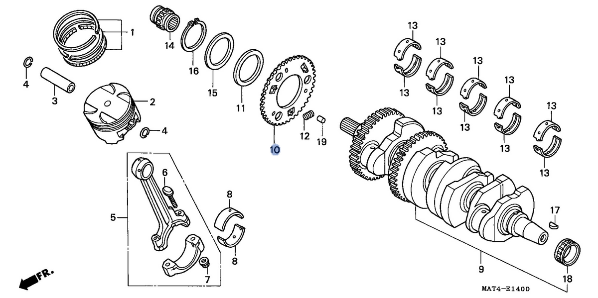 Honda OEM part 13303-MAT-300