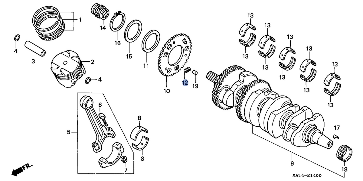 Honda OEM part 13306-MAT-000
