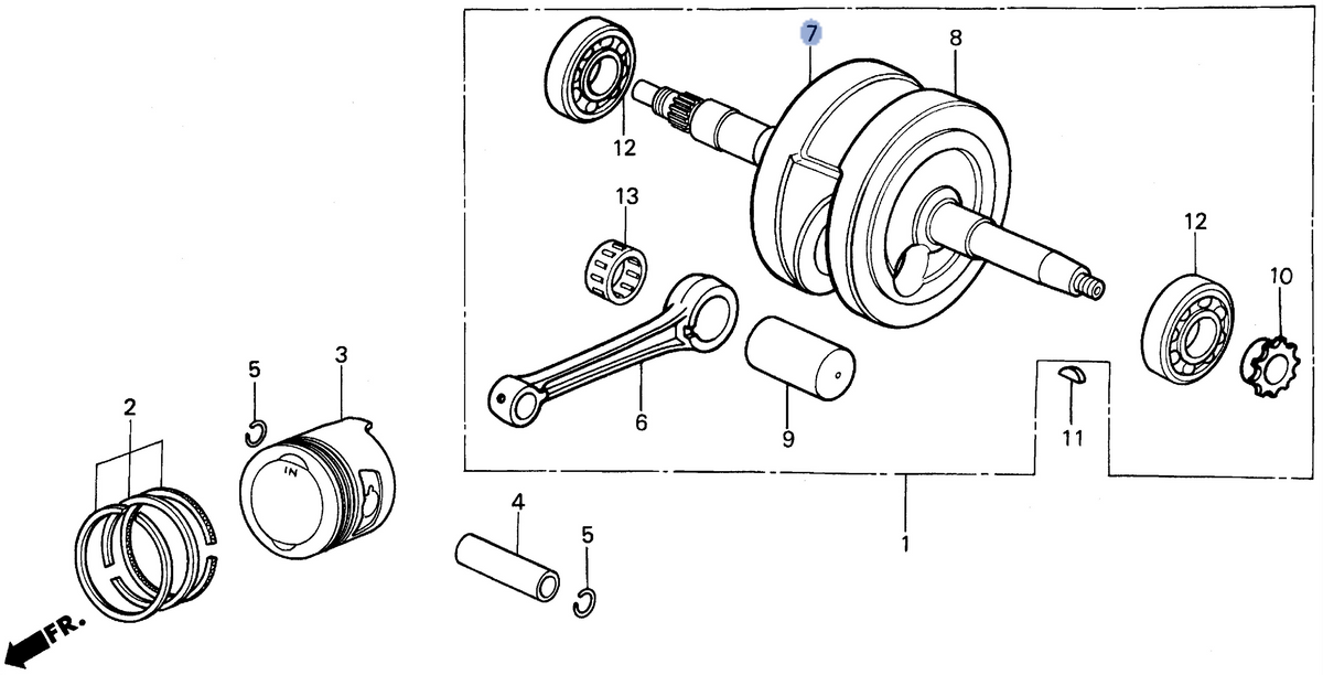 Honda OEM part 13310-GN5-910