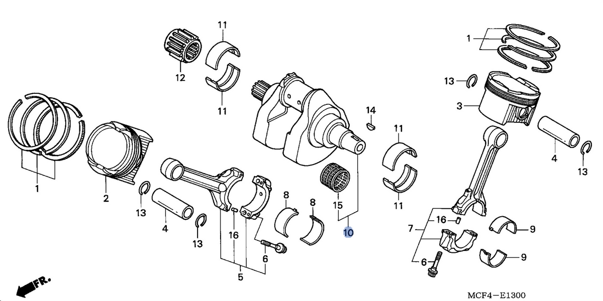 Honda OEM part 13310-MCF-D30