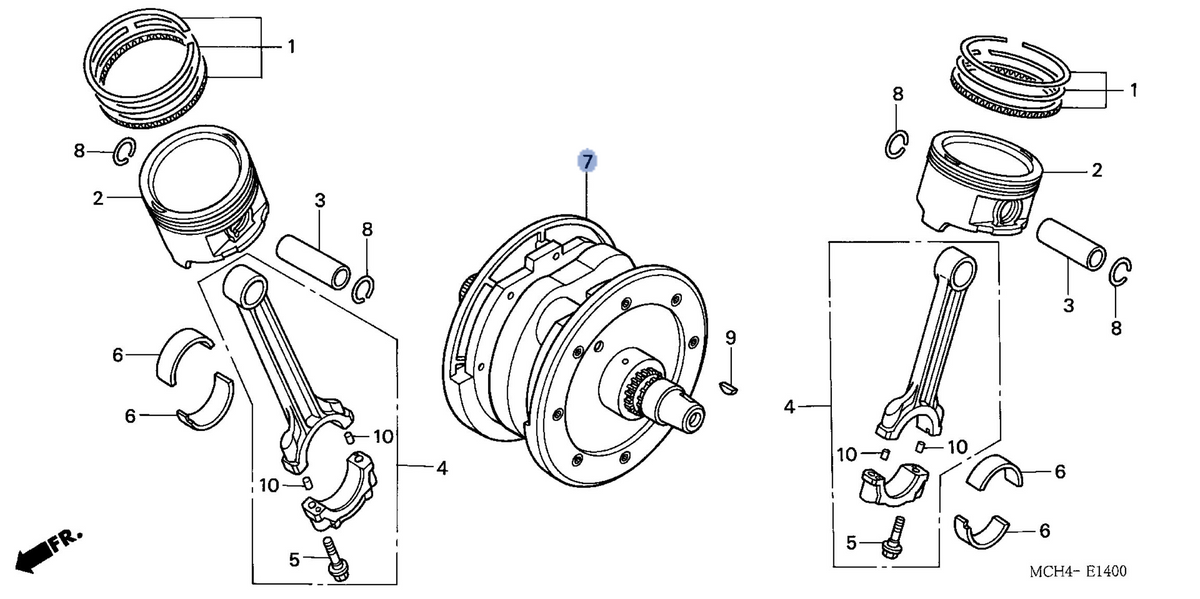 Honda OEM part 13310-MCV-R10
