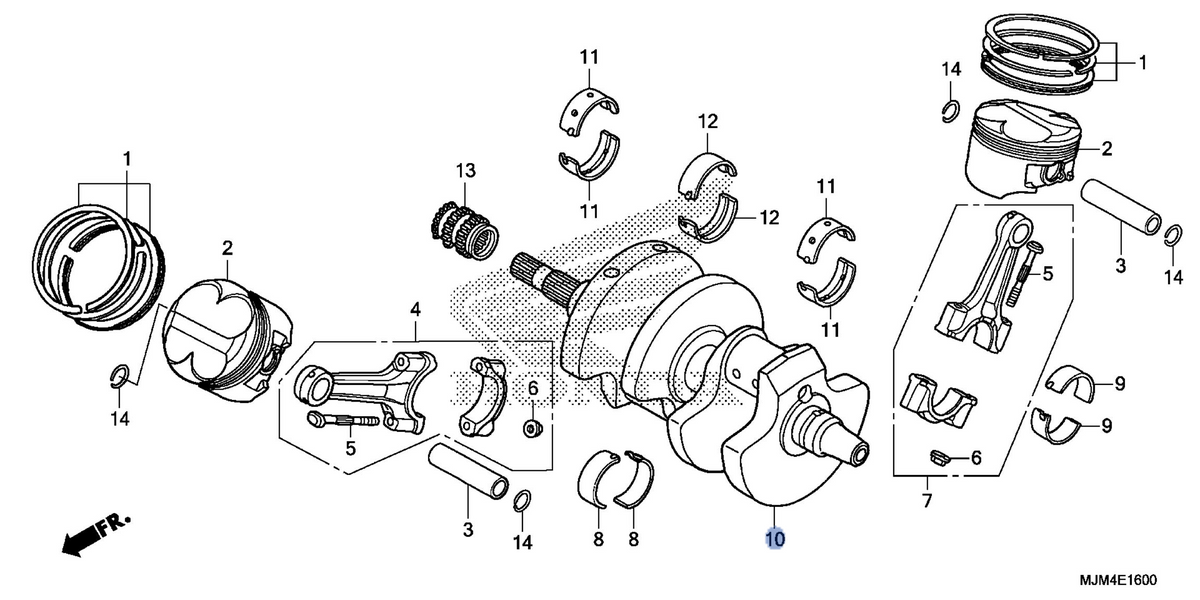 Honda OEM part 13310-MCW-010