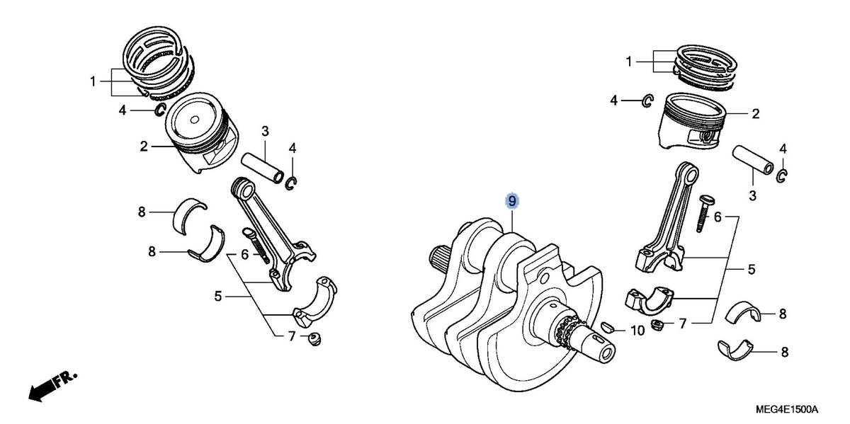 Honda OEM part 13310-MEG-000