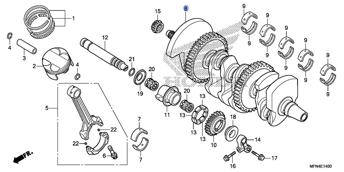 Honda OEM part 13310-MFA-D01