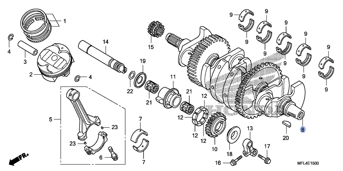 Honda OEM part 13310-MFL-030
