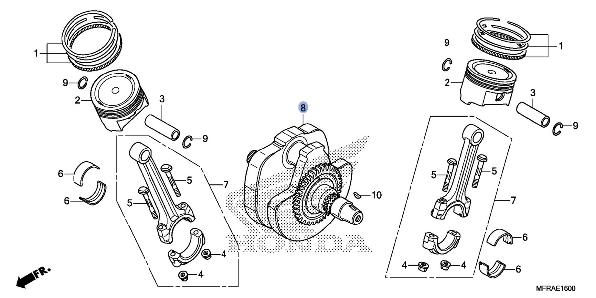 Honda OEM part 13310-MFR-670