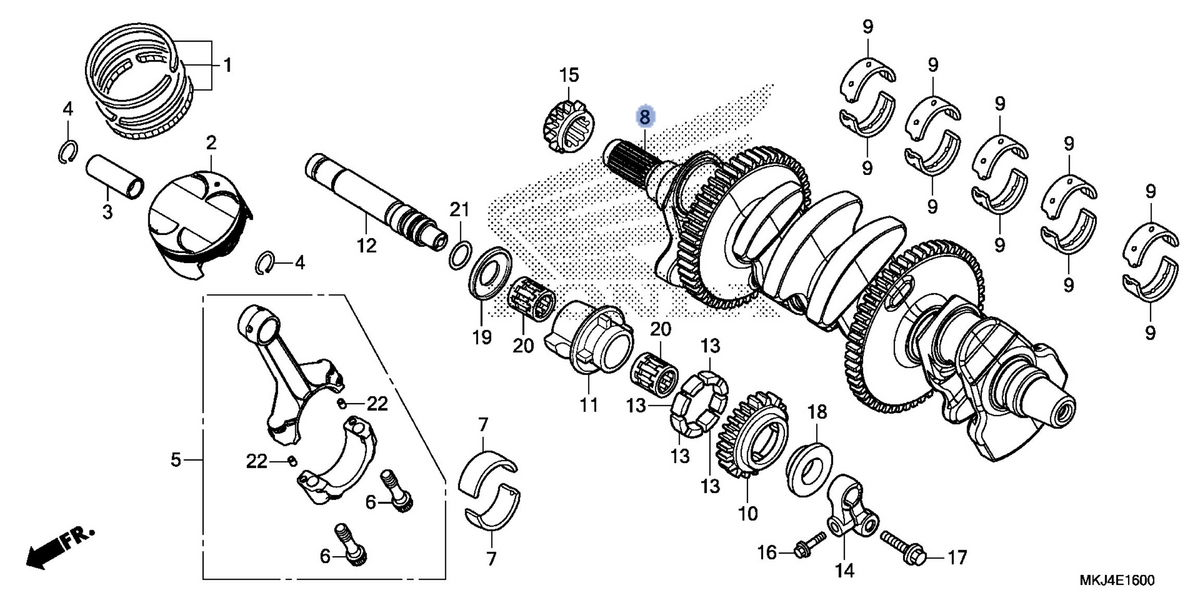 Honda OEM part 13310-MKJ-D00