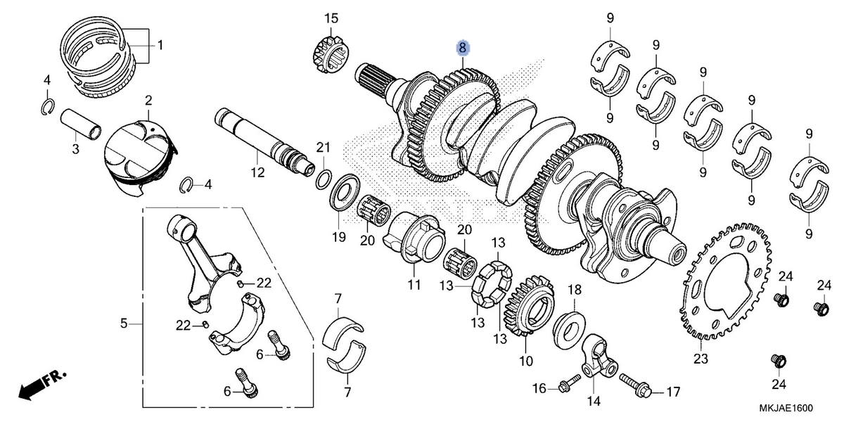 Honda OEM part 13310-MKJ-E50