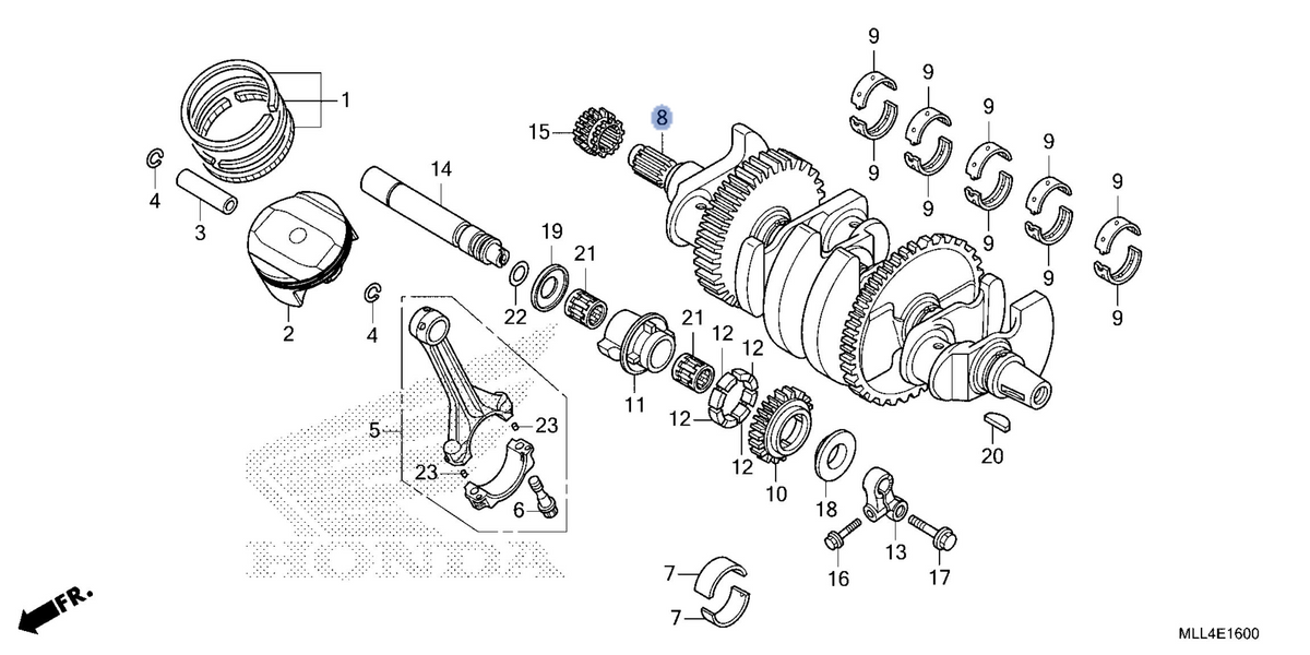 Honda OEM part 13310-MLL-D00