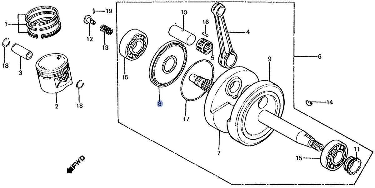Honda OEM part 13312-436-300