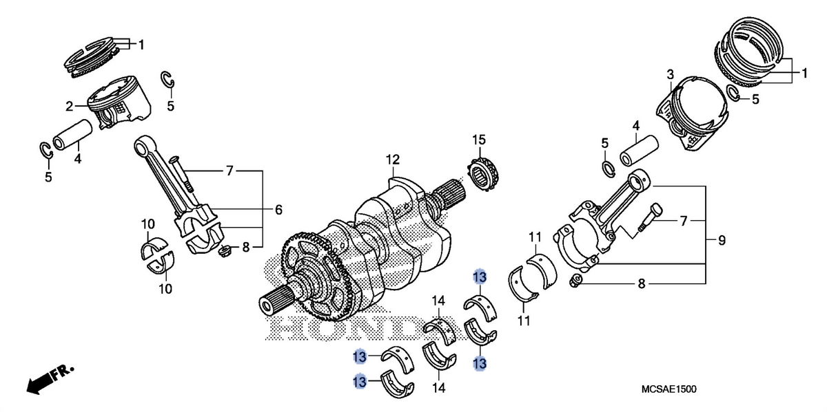 Honda OEM part 13313-MCS-003