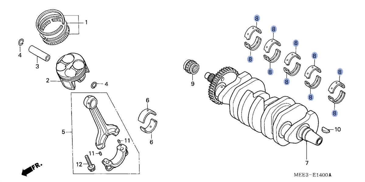 Honda OEM part 13313-MEE-003