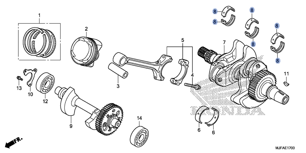 Honda OEM part 13313-MGS-D31