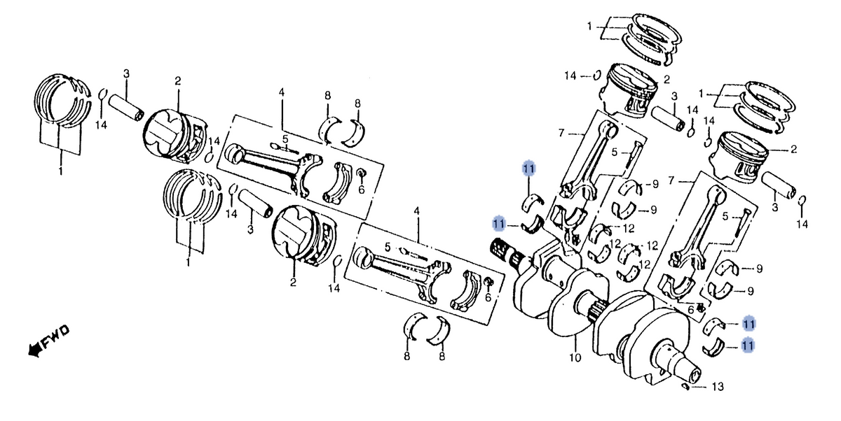Honda OEM part 13313-ML7-691
