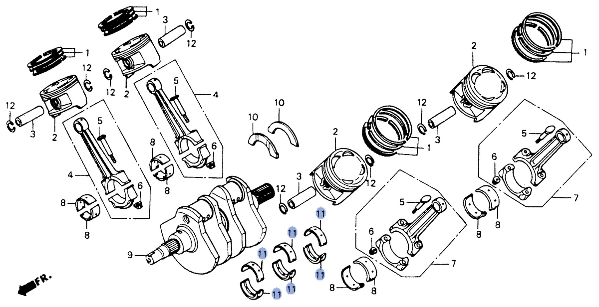 Honda OEM part 13313-MT3-000