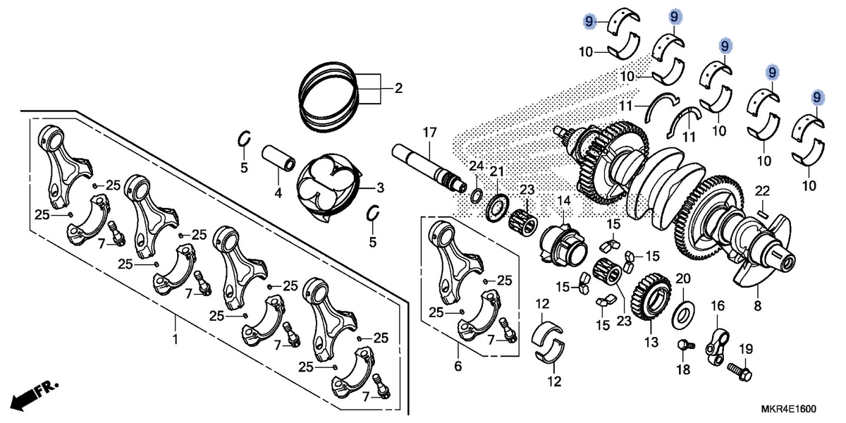 Honda OEM part 13314-MKR-D11