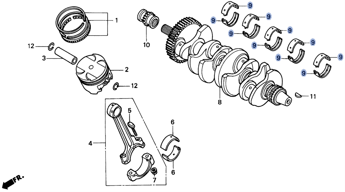 Honda OEM part 13315-MW0-003