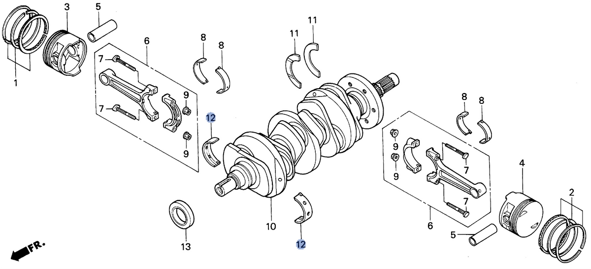 Honda OEM part 13315-MZ0-003