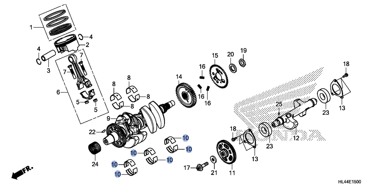 Honda OEM part 13316-HL4-003