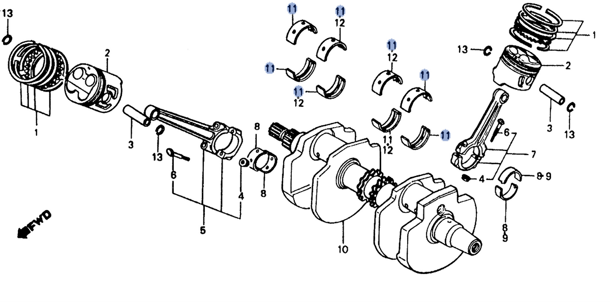 Honda OEM part 13316-KE8-003