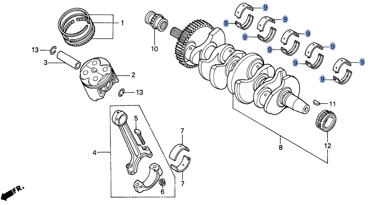Honda OEM part 13316-MAL-601