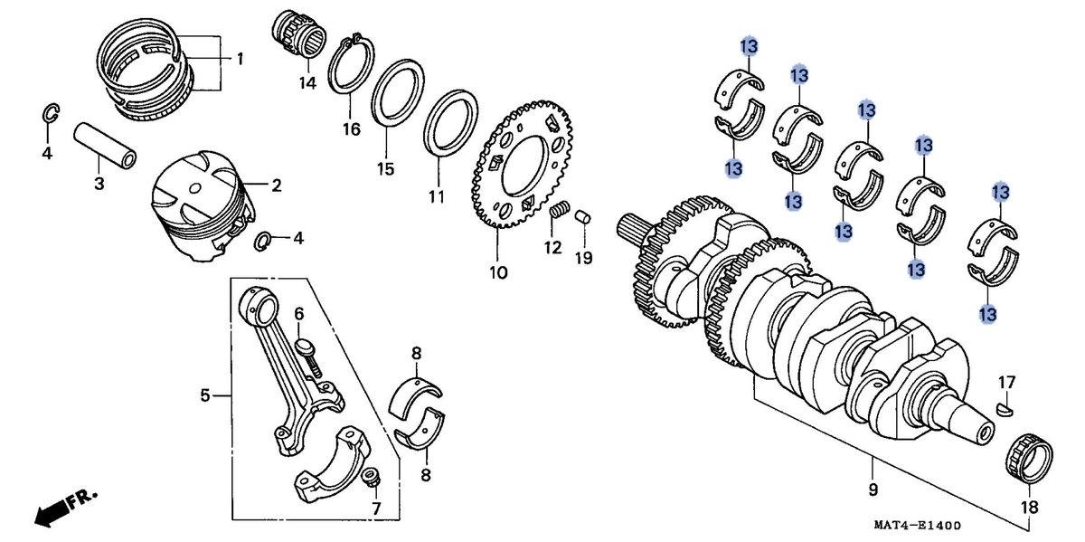 Honda OEM part 13316-MAT-003