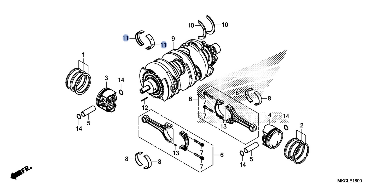 Honda OEM part 13316-MKC-A01