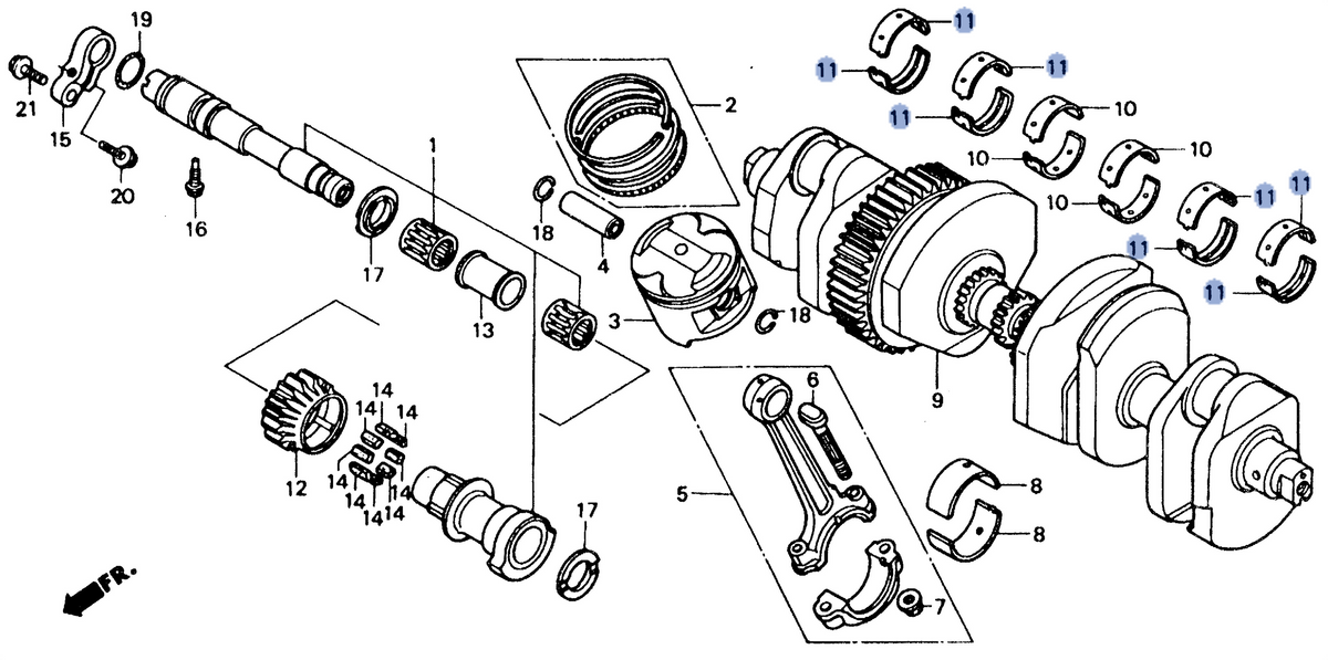 Honda OEM part 13317-MJ0-010