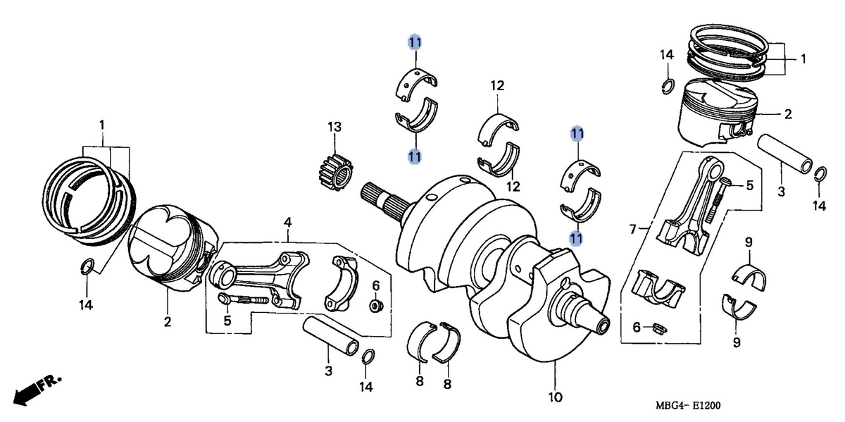 Honda OEM part 13317-ML7-691