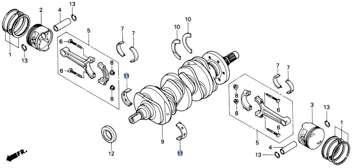 Honda OEM part 13317-MZ0-003
