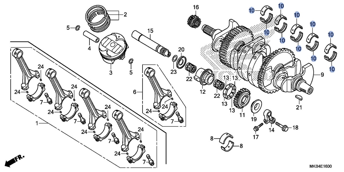 Honda OEM part 13318-MFL-003