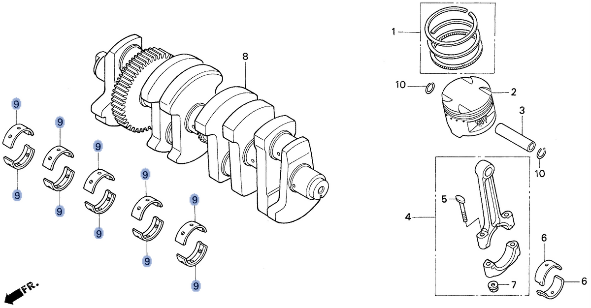 Honda OEM part 13318-MJ0-000