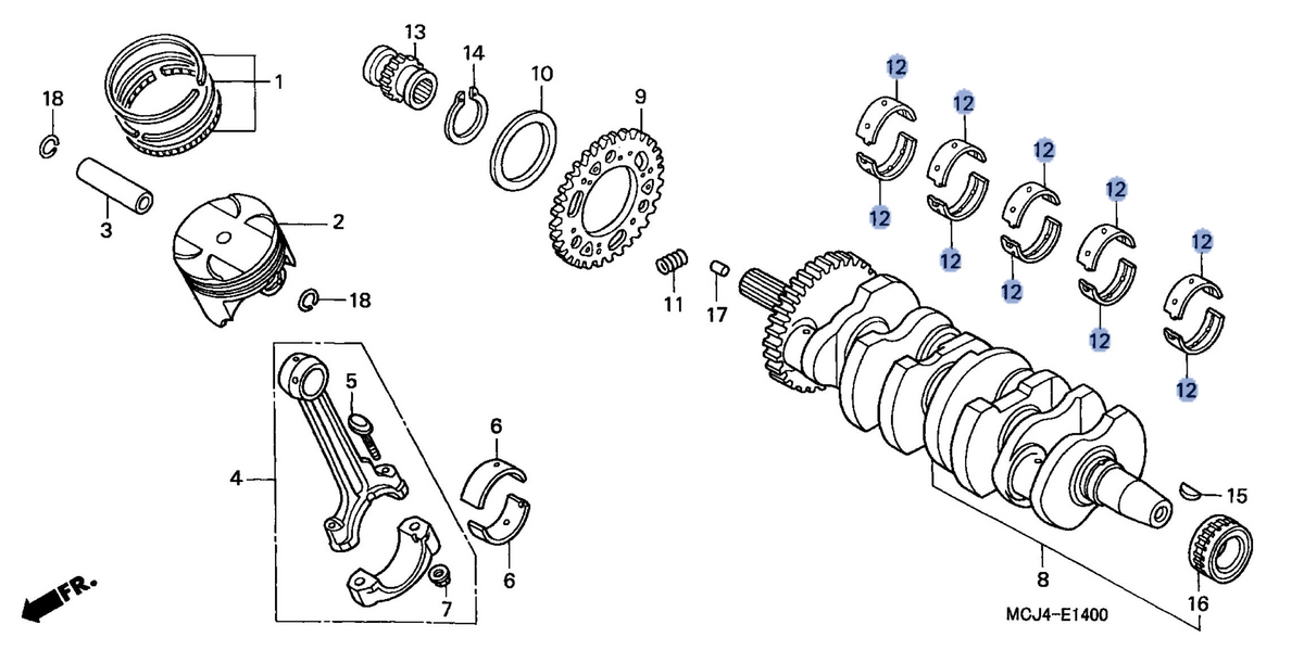 Honda OEM part 13319-MW0-003