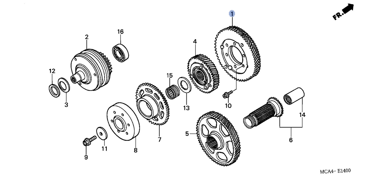 Honda OEM part 13320-MCA-780