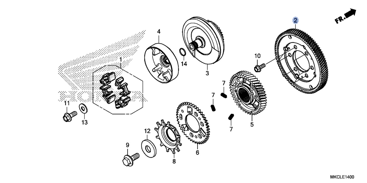 Honda OEM part 13320-MKC-A00