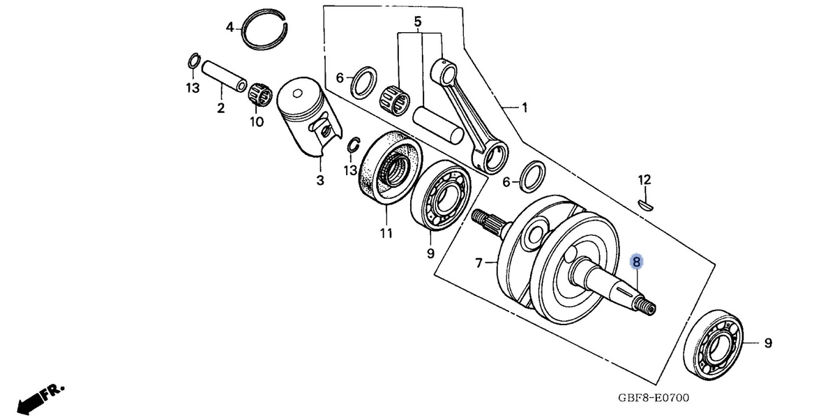 Honda OEM part 13321-GBF-B40