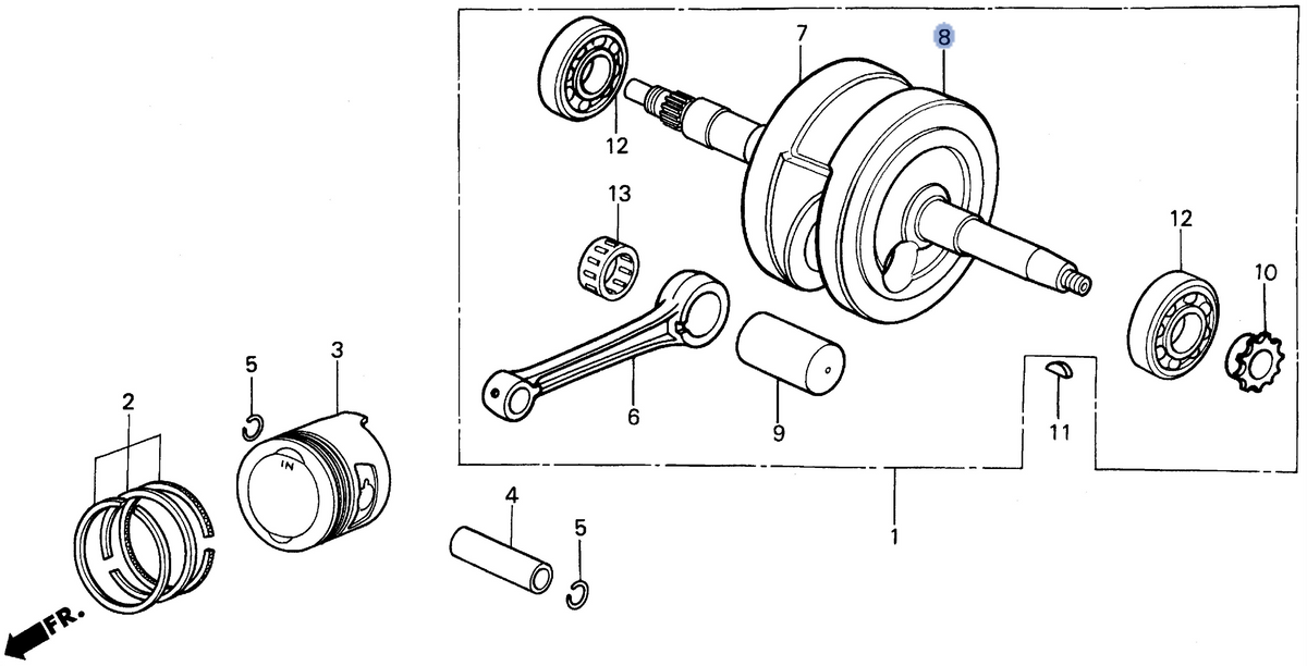 Honda OEM part 13321-GN5-910