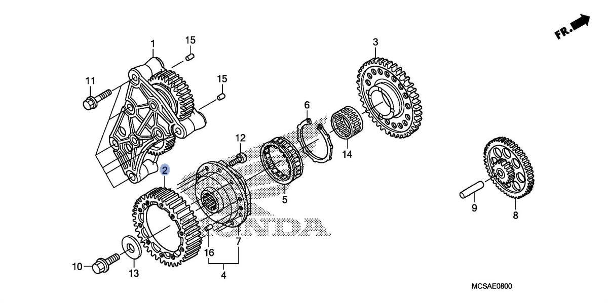 Honda OEM part 13321-MCS-000