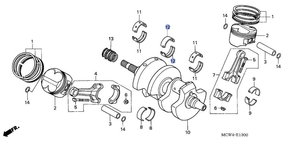 Honda OEM part 13323-MCW-000