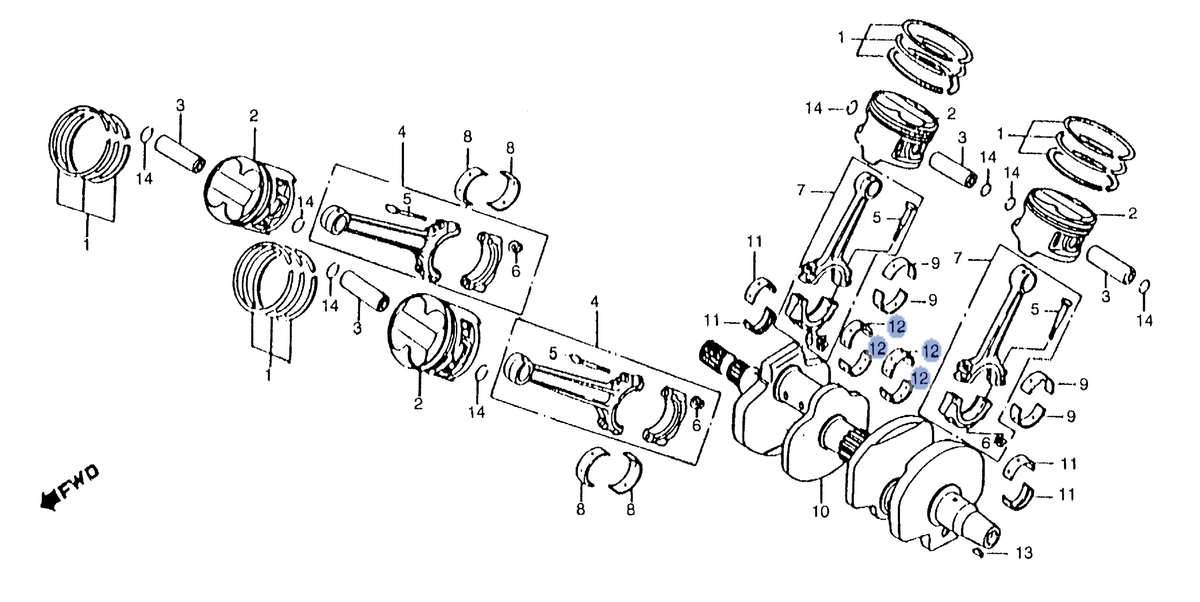 Honda OEM part 13325-MR7-013
