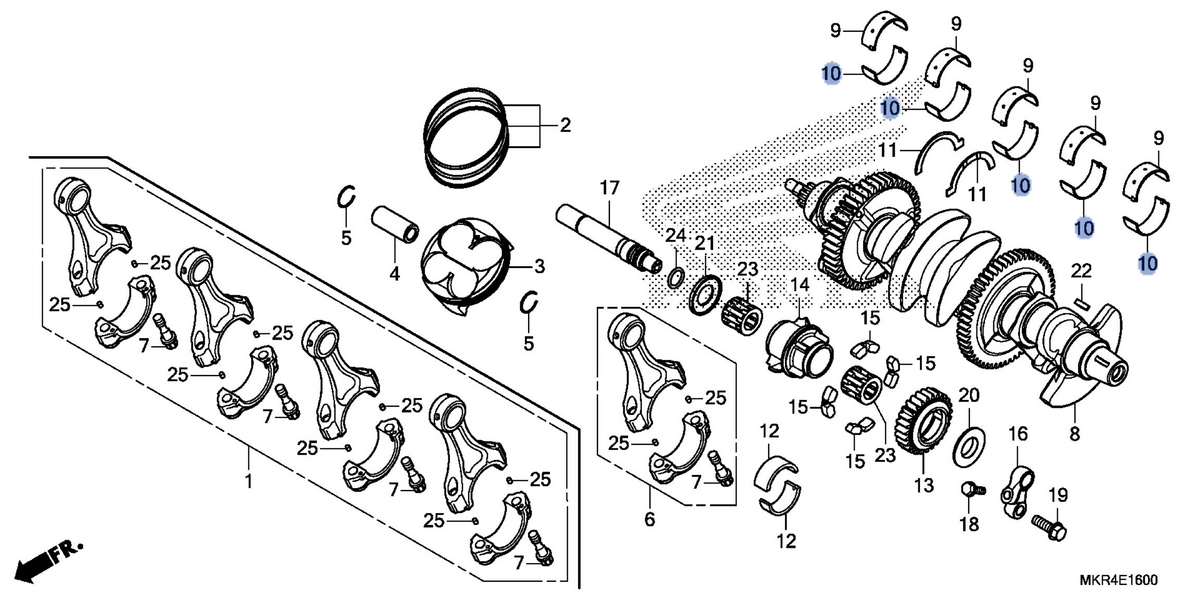 Honda OEM part 13326-MKR-D11