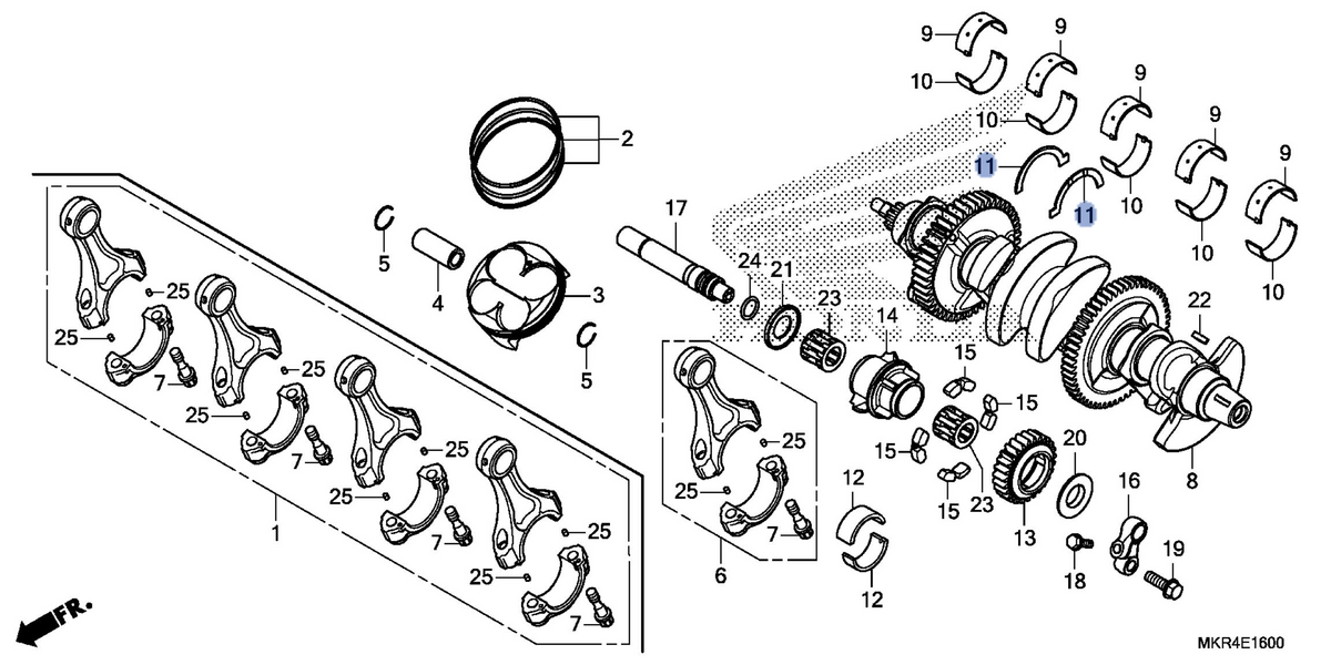Honda OEM part 13331-MKR-D11