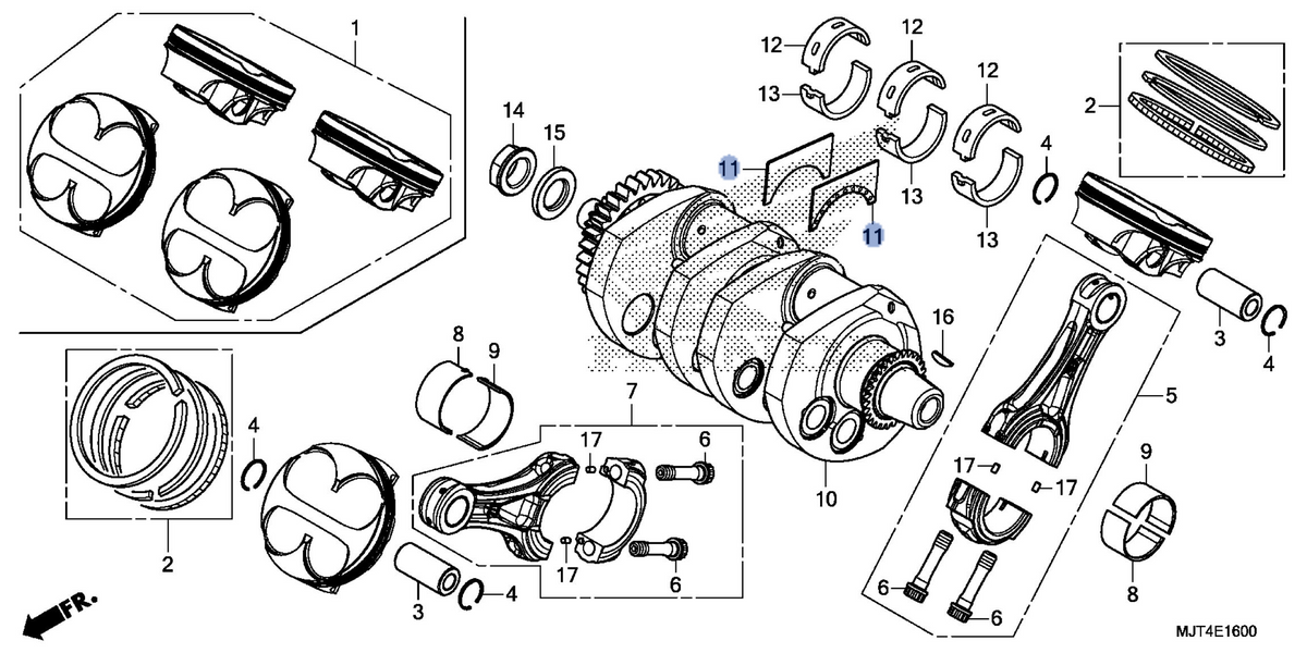 Honda OEM part 13332-MJT-E00